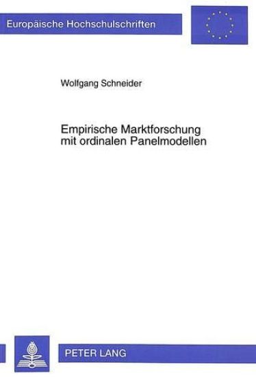 Empirische Marktforschung Mit Ordinalen Panelmodellen