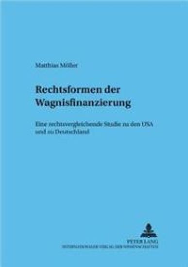 Rechtsformen Der Wagnisfinanzierung