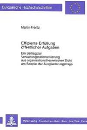 Effiziente Erfuellung Oeffentlicher Aufgaben