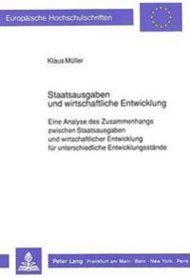 Staatsausgaben Und Wirtschaftliche Entwicklung