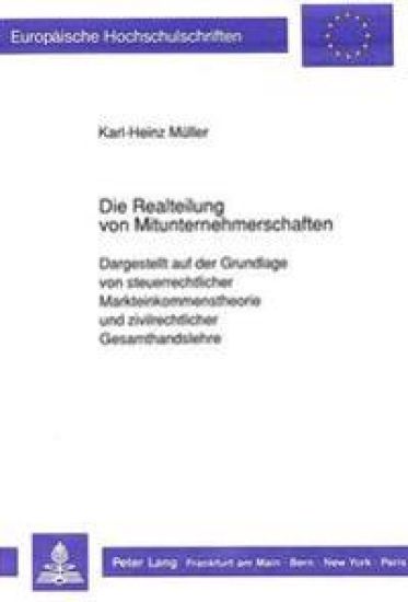 Die Realteilung Von Mitunternehmerschaften