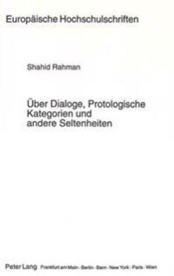 Ueber Dialoge, Protologische Kategorien Und Andere Seltenheiten