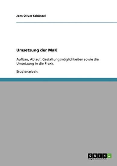 Umsetzung der MaK