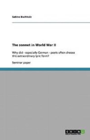 The sonnet in World War II