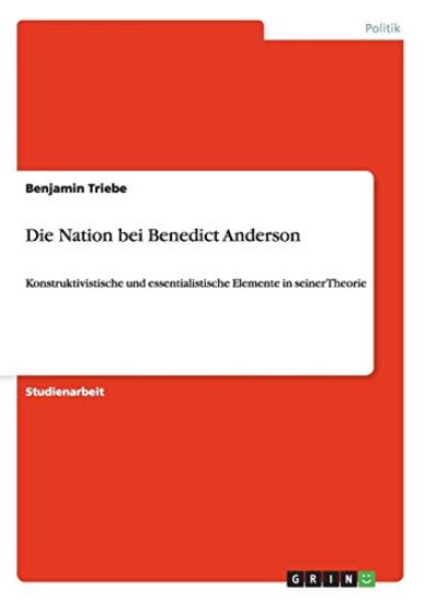 Die Nation bei Benedict Anderson