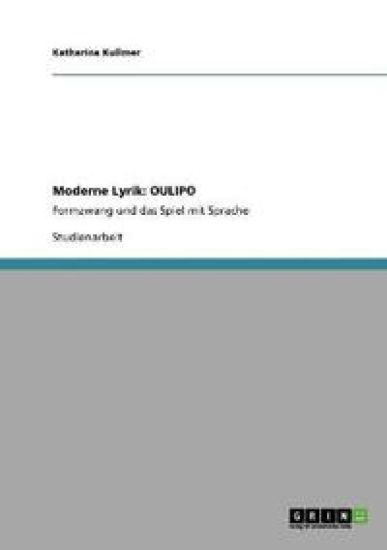 Moderne Lyrik