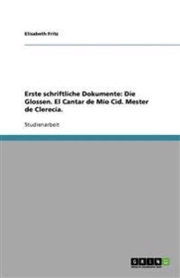 Erste Schriftliche Dokumente