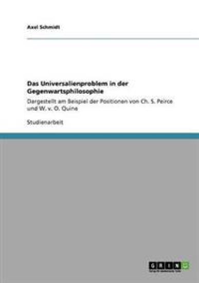 Das Universalienproblem in der Gegenwartsphilosophie