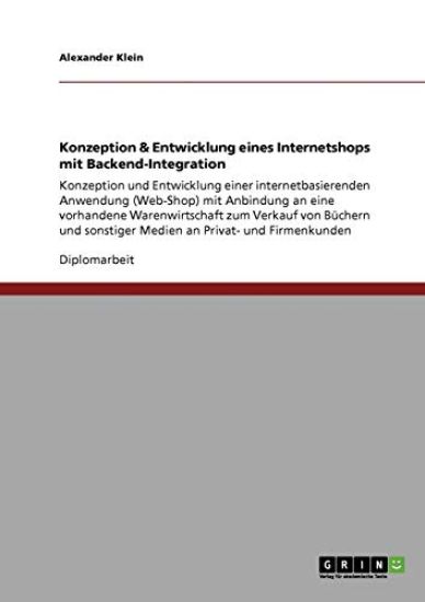 Konzeption & Entwicklung eines Internetshops mit Backend-Integration