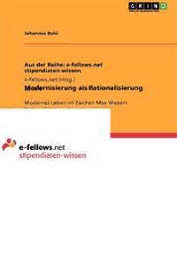 Modernisierung als Rationalisierung
