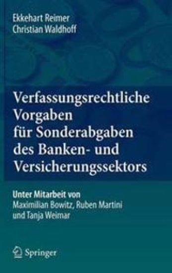 Verfassungsrechtliche Vorgaben für Sonderabgaben des Banken- und Versicherungssektors