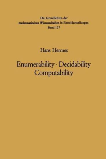Enumerability · Decidability Computability
