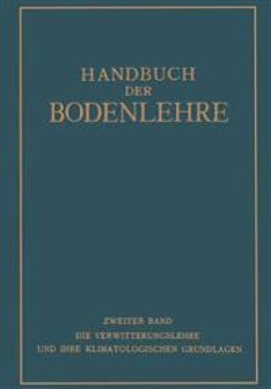Handbuch der Bodenlehre