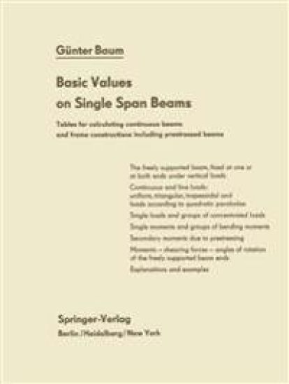 Basic Values on Single Span Beams