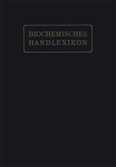 Biochemisches Handlexikon
