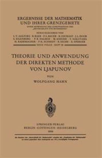 Theorie und Anwendung der direkten Methode von Ljapunov
