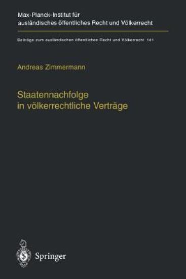 Staatennachfolge in völkerrechtliche Verträge