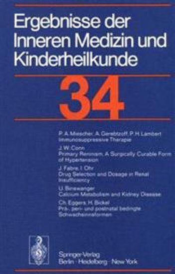 Ergebnisse der Inneren Medizin und Kinderheilkunde