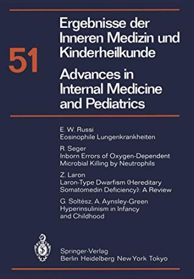 Ergebnisse der Inneren Medizin und Kinderheilkunde / Advances in Internal Medicine and Pediatrics
