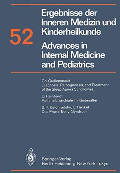Ergebnisse der Inneren Medizin und Kinderheilkunde / Advances in Internal Medicine and Pediatrics