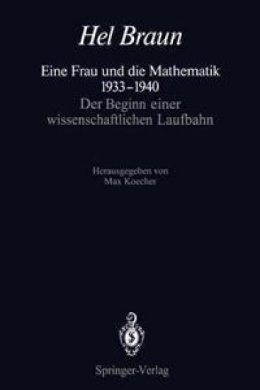 Eine Frau und die Mathematik 1933–1940