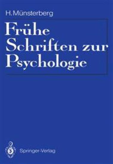 Frühe Schriften zur Psychologie