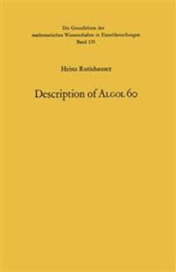 Handbook for Automatic Computation