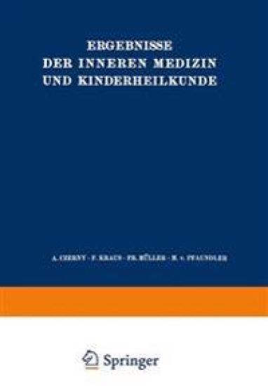 Ergebnisse der Inneren Medizin und Kinderheilkunde