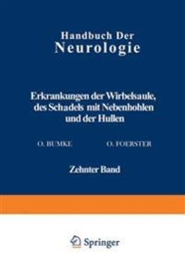 Erkrankungen der Wirbelsäule des Schädels mit Nebenhöhlen und der Hüllen
