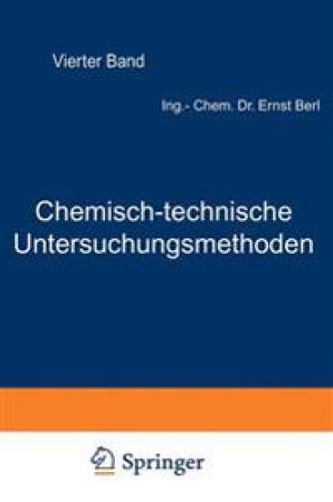 Chemisch-technische Untersuchungsmethoden
