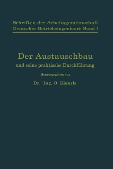 Schriften der Arbeitsgemeinschaft Deutscher Betriebsingenieure