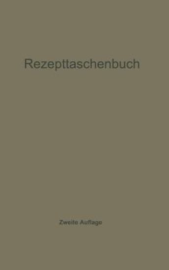 Rezepttaschenbuch (nebst Anhang) – Ch. Harms, kirjan kansikuva