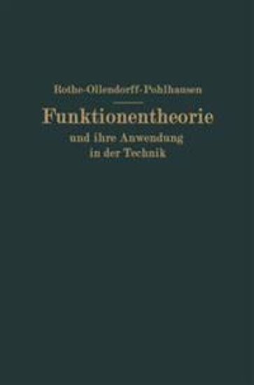Funktionentheorie und ihre Anwendung in der Technik