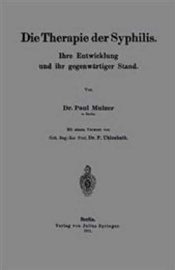 Die Therapie der Syphilis