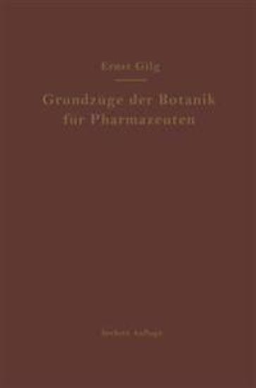 Grundzüge der Botanik für Pharmazeuten