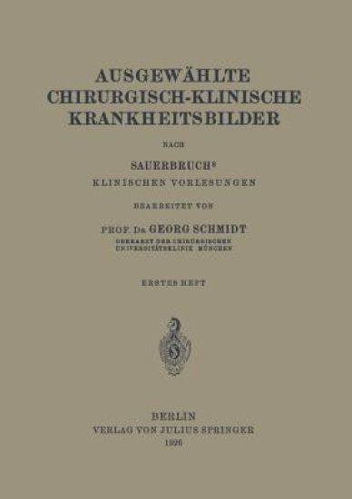 Ausgewählte Chirurgisch-Klinische Krankheitsbilder