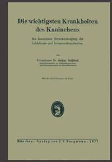 Die wichtigsten Krankheiten des Kaninchens
