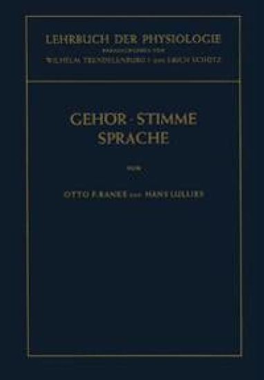 Lehrbuch der Physiologie in Zusammenhängenden Einzeldarstellungen