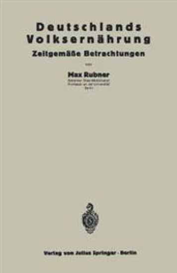 Deutschlands Volksernährung