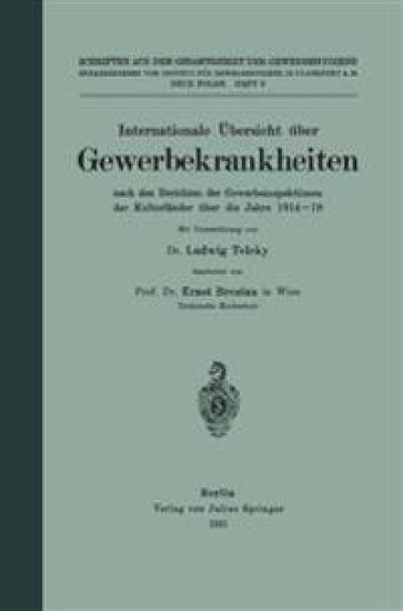 Internationale Übersicht über Gewerbekrankheiten