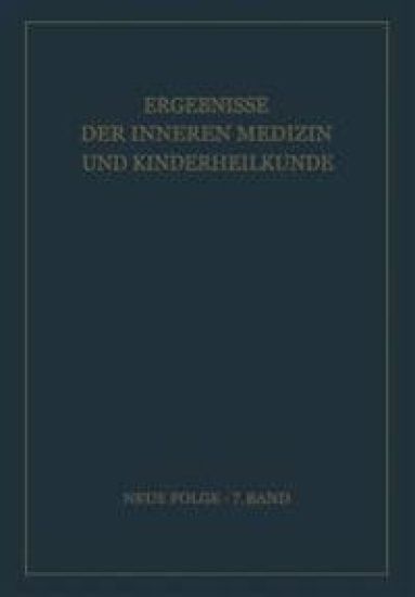 Ergebnisse der Inneren Medizin und Kinderheilkunde