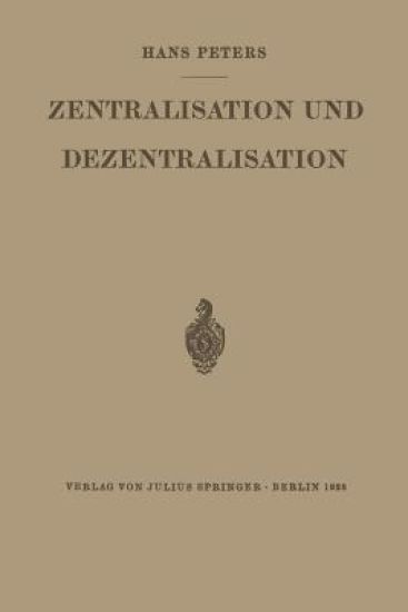 Zentralisation und Dezentralisation
