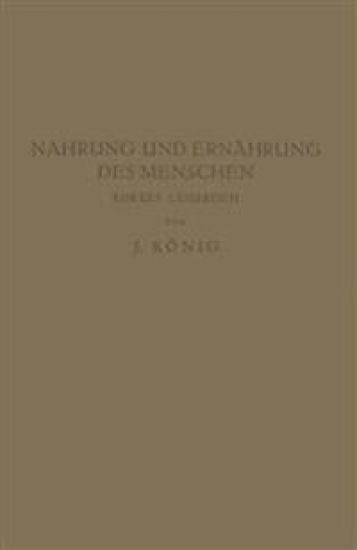 Nahrung und Ernährung des Menschen
