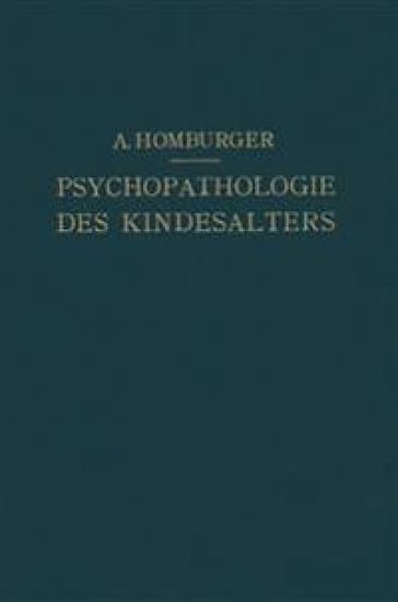 Vorlesungen über Psychopathologie des Kindesalters