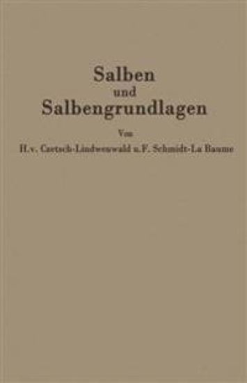 Salben und Salbengrundlagen