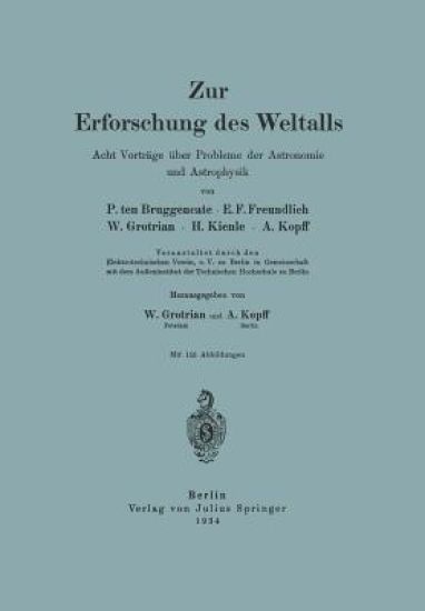 Zur Erforschung des Weltalls