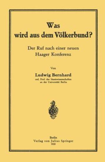 Was wird aus dem Völkerbund?