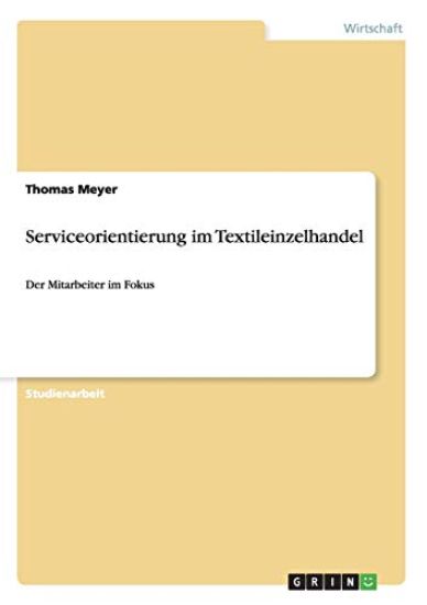 Serviceorientierung im Textileinzelhandel