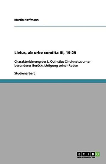 Livius, AB Urbe Condita III, 19-29