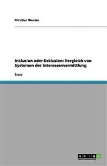 Inklusion Oder Exklusion